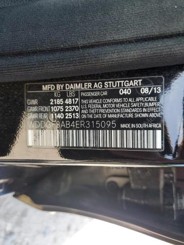 WDDGF8AB4ER315095 - 2014 MERCEDES-BENZ C 300 4MATIC BLACK photo 12