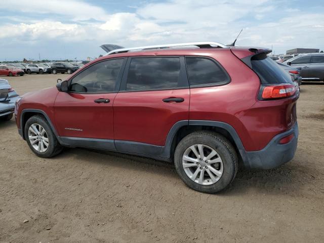 1C4PJLABXFW608093 - 2015 JEEP CHEROKEE SPORT RED photo 2
