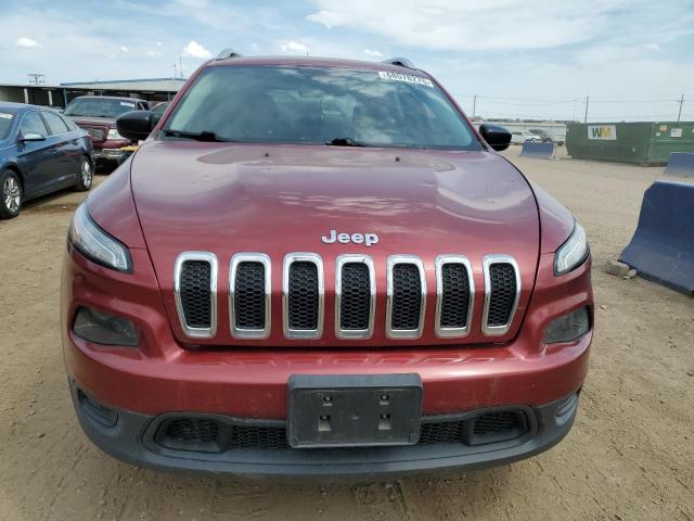 1C4PJLABXFW608093 - 2015 JEEP CHEROKEE SPORT RED photo 5