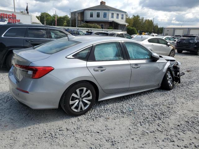 2HGFE2F20NH532174 - 2022 HONDA CIVIC LX SILVER photo 3