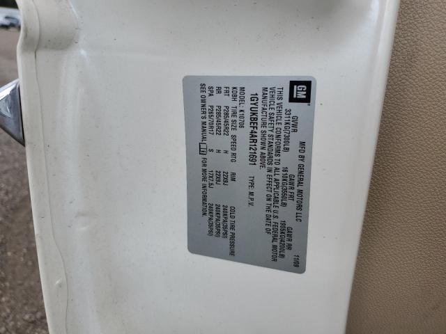 1GYUKBEF4AR121691 - 2010 CADILLAC ESCALADE LUXURY Белый фото 13