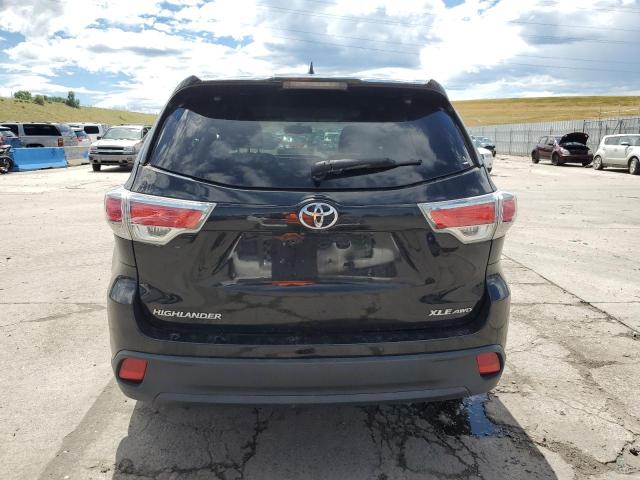 5TDJKRFH5FS080997 - 2015 TOYOTA HIGHLANDER XLE BLACK photo 6