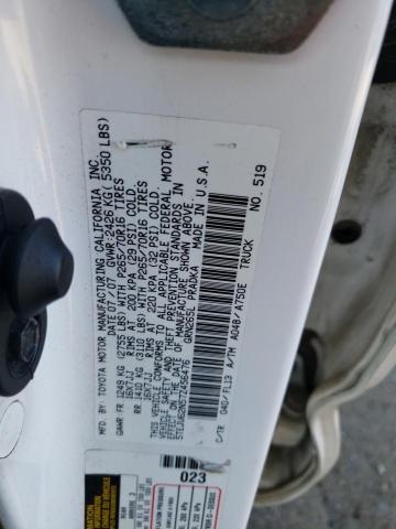 5TEJU62N57Z456476 - 2007 TOYOTA TACOMA DOUBLE CAB PRERUNNER WHITE photo 12