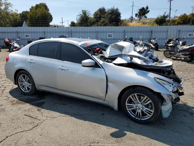 JN1CV6AP5DM719114 - 2013 INFINITI G37 BASE SILVER photo 4