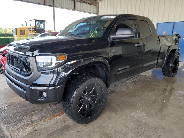 5TFRY5F11EX150842 - 2014 TOYOTA TUNDRA DOUBLE CAB SR/SR5 BLACK photo 1