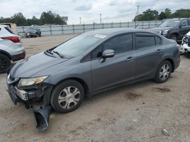 19XFB4F38DE000628 - 2013 HONDA CIVIC HYBRID L SILVER photo 1