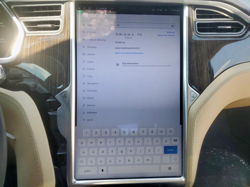 5YJSA1CGXDFP23527 - 2013 TESLA MODEL S 灰色 照片 10