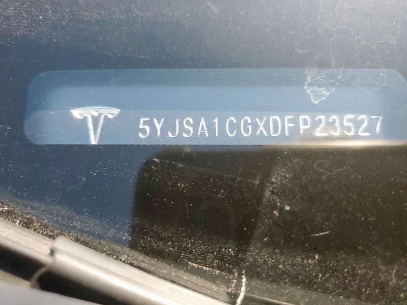 5YJSA1CGXDFP23527 - 2013 TESLA MODEL S 灰色 照片 13