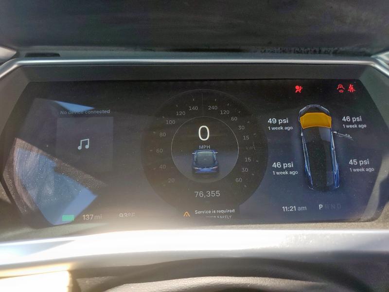 5YJSA1CGXDFP23527 - 2013 TESLA MODEL S 灰色 照片 9