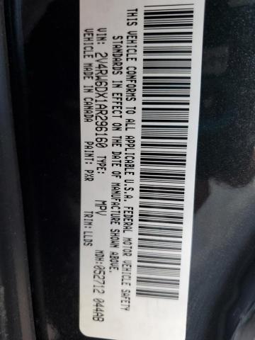 2V4RW6DX1AR296160 - 2010 VOLKSWAGEN ROUTAN SEL Черный фото 14