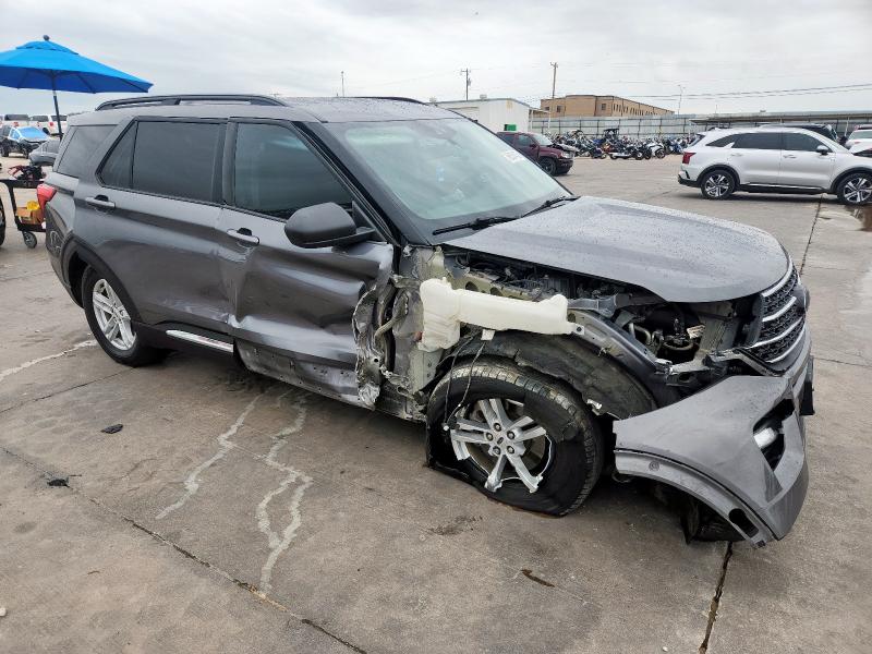 1FMSK7DH0MGC33011 - 2021 FORD EXPLORER XLT 灰色 照片 4