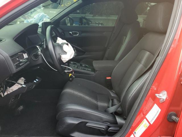 2HGFE2F51NH555733 - 2022 HONDA CIVIC SPORT RED photo 7
