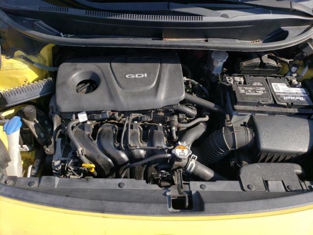 KNADM5A38G6600961 - 2016 KIA RIO LX YELLOW photo 11