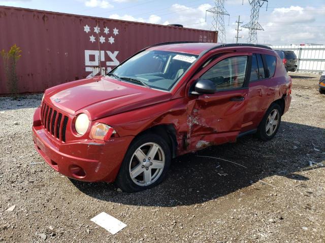 1J8FT47W37D106716 - 2007 JEEP COMPASS RED photo 1