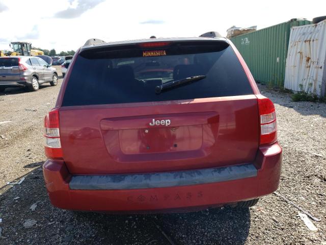 1J8FT47W37D106716 - 2007 JEEP COMPASS RED photo 6