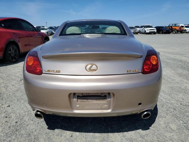 JTHFN48Y630036162 - 2003 LEXUS SC 430 GOLD photo 6