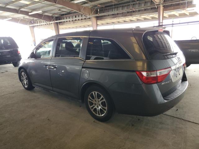 5FNRL5H60CB119662 - 2012 HONDA ODYSSEY EXL GRAY photo 2