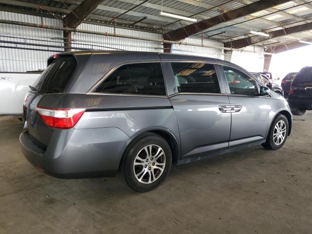 5FNRL5H60CB119662 - 2012 HONDA ODYSSEY EXL GRAY photo 3