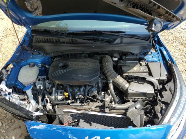 3KPF44AC8NE443915 - 2022 KIA FORTE GT BLUE photo 11