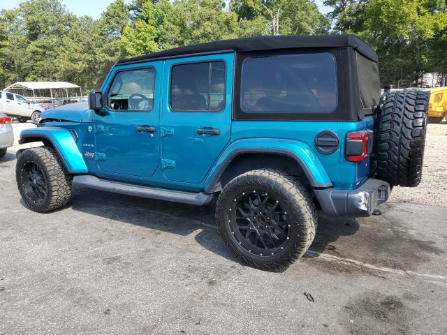 1C4HJXEG7KW627356 - 2019 JEEP WRANGLER U SAHARA TURQUOISE photo 2