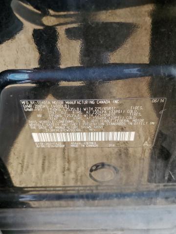 2T3RFREV7EW203386 - 2014 TOYOTA RAV4 XLE BLACK photo 13