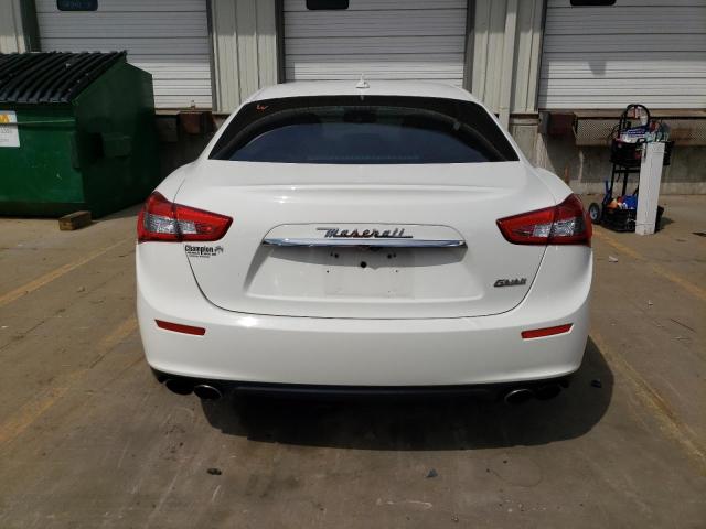 ZAM57XSA1F1140900 - 2015 MASERATI GHIBLI WHITE photo 6