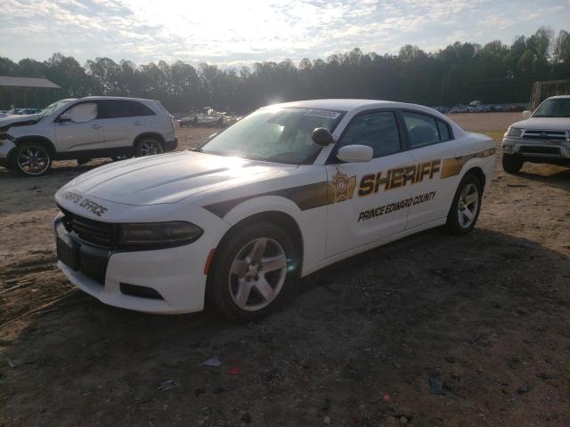 2C3CDXAT2FH845072 - 2015 DODGE CHARGER POLICE WHITE photo 1