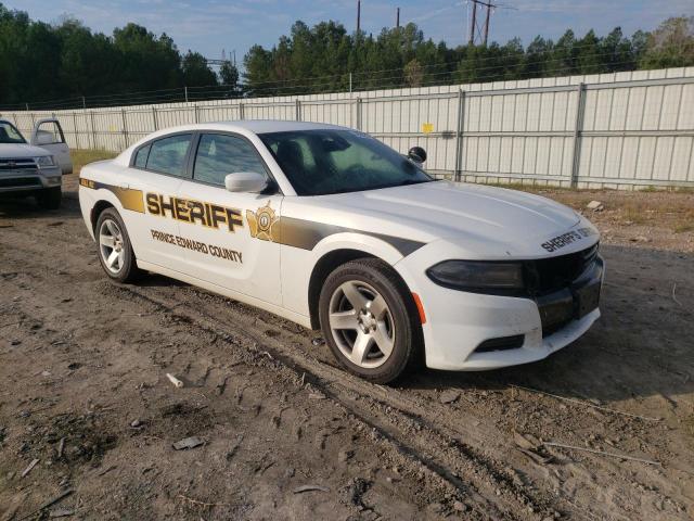2C3CDXAT2FH845072 - 2015 DODGE CHARGER POLICE WHITE photo 4