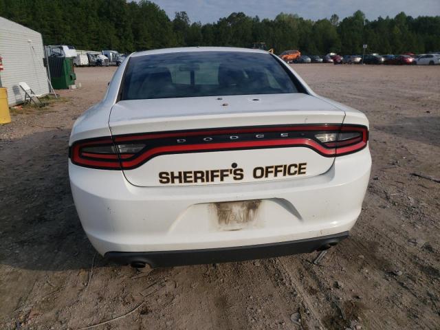 2C3CDXAT2FH845072 - 2015 DODGE CHARGER POLICE WHITE photo 6