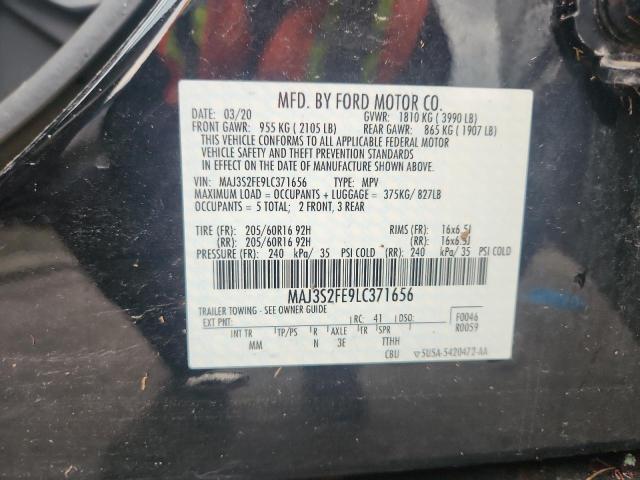 MAJ3S2FE9LC371656 - 2020 FORD ECOSPORT S BLACK photo 14