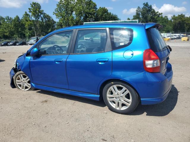 JHMGD37607S066558 - 2007 HONDA FIT S BLUE photo 2