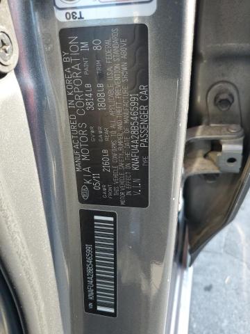 KNAFU4A28B5465991 - 2011 KIA FORTE EX SILVER photo 13