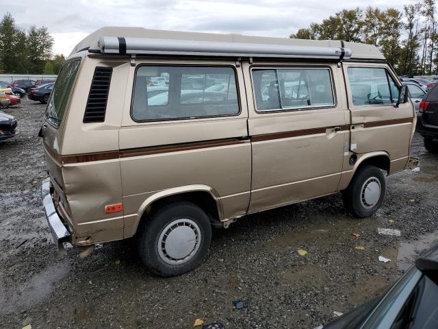 WV2ZB0256FH061911 - 1985 VOLKSWAGEN VANAGON CAMPMOBILE GOLD photo 3