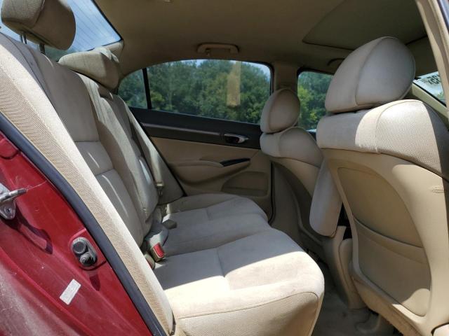 1HGFA16876L084885 - 2006 HONDA CIVIC EX RED photo 10