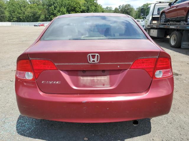 1HGFA16876L084885 - 2006 HONDA CIVIC EX RED photo 6