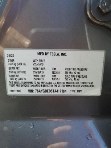 7SAYGDED5TA417184 - 2026 TESLA MODEL Y 石墨色 照片 13