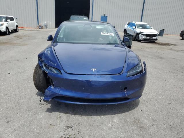 5YJ3E1EA0SF983837 - 2025 TESLA MODEL 3 BLUE photo 5