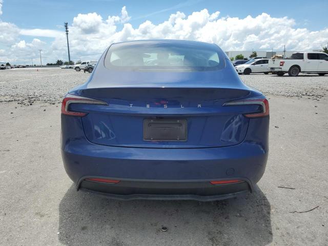 5YJ3E1EA0SF983837 - 2025 TESLA MODEL 3 BLUE photo 6