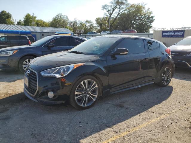 KMHTC6AEXGU252516 - 2016 HYUNDAI VELOSTER TURBO BLACK photo 1