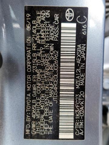 JTDS4RCE0LJ026962 - 2020 TOYOTA COROLLA SE Bleu photo 13