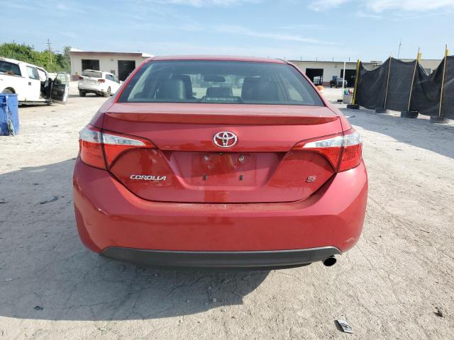 2T1BURHE3GC522526 - 2016 TOYOTA COROLLA L RED photo 6