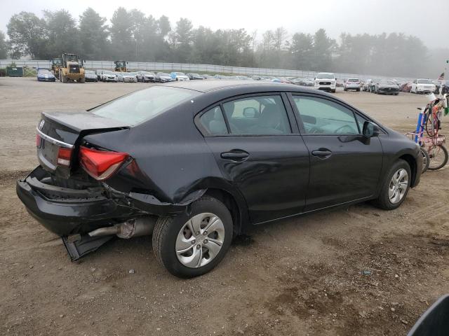 2HGFB2F55DH596681 - 2013 HONDA CIVIC LX BLACK photo 3
