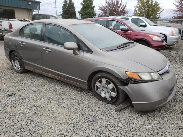 2HGFA15587H308297 - 2007 HONDA CIVIC LX GRAY photo 4