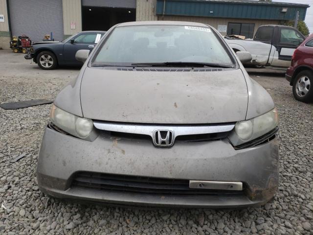 2HGFA15587H308297 - 2007 HONDA CIVIC LX GRAY photo 5