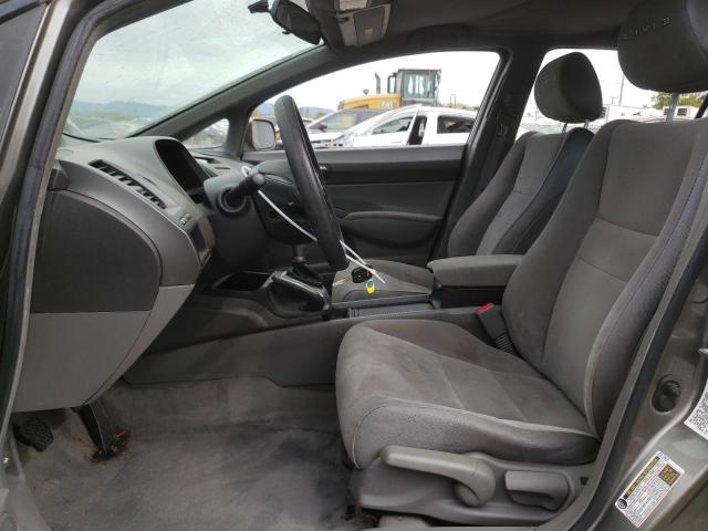 2HGFA15587H308297 - 2007 HONDA CIVIC LX GRAY photo 7