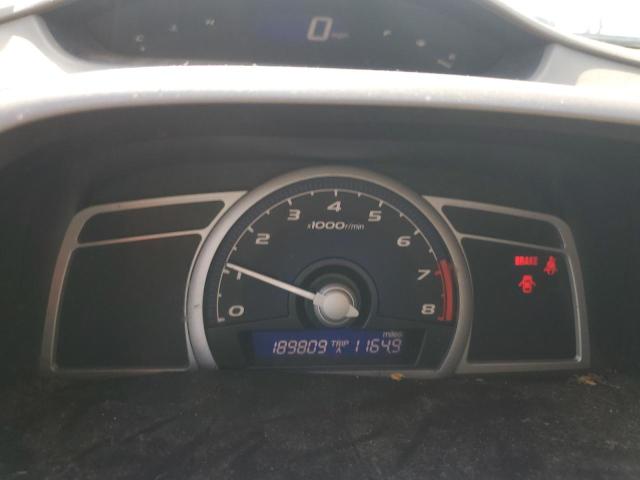 2HGFG11826H580602 - 2006 HONDA CIVIC EX BLACK photo 9