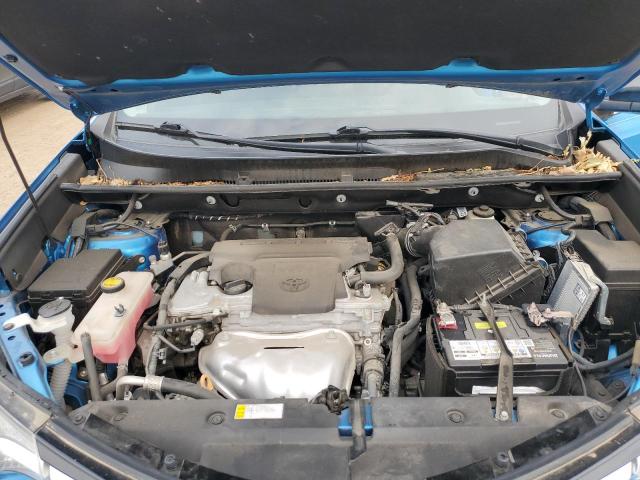 2T3ZFREV1HW334690 - 2017 TOYOTA RAV4 LE BLUE photo 12