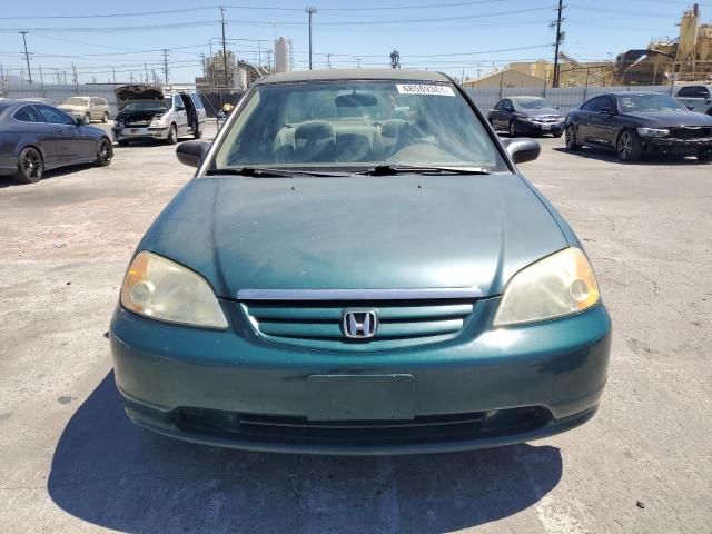 2HGES16501H613453 - 2001 HONDA CIVIC LX GREEN photo 5