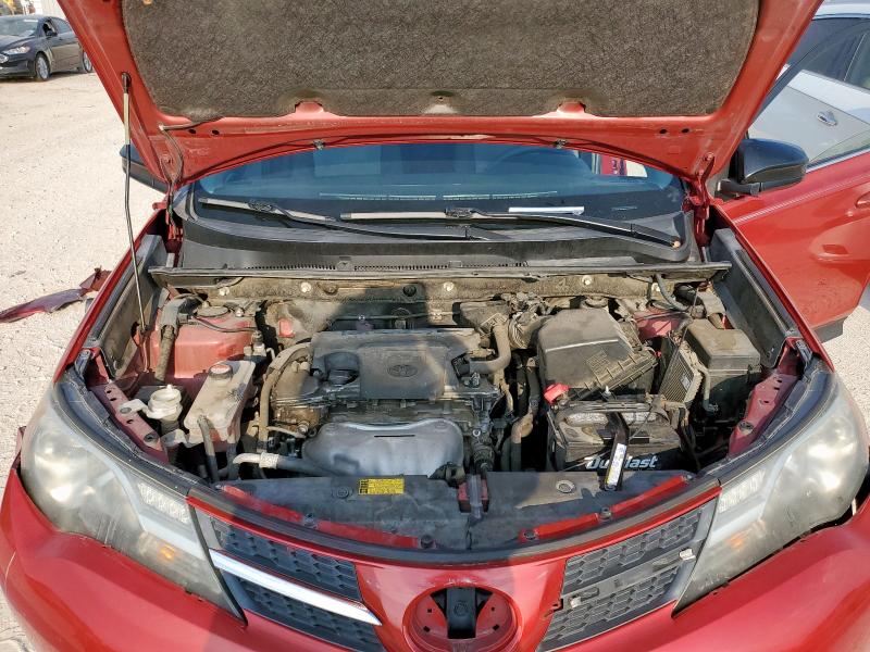 JTMZFREV8FD045008 - 2015 TOYOTA RAV4 LE წითელი ფოტო 12