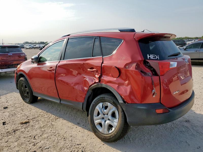 JTMZFREV8FD045008 - 2015 TOYOTA RAV4 LE წითელი ფოტო 2